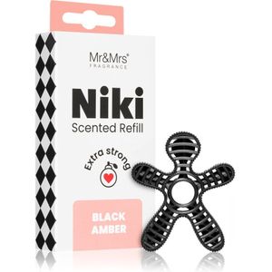 Mr & Mrs Fragrance Niki Black Amber auto luchtverfrisser Vervangende Vulling 1 st