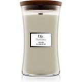 Woodwick Fireside Au Coin Du Feu geurkaars met een houten lont 609.5 gr