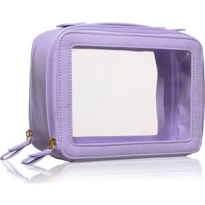 BrushArt - Transparent Make-up Case - Lilac - 1 Stuks