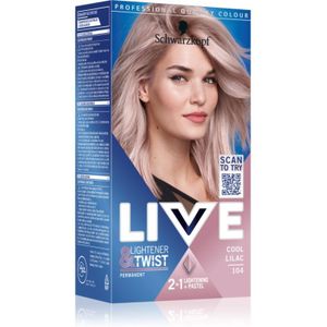 Schwarzkopf LIVE Lightener & Twist Pernamente Haarkleuring om het haar te blonderen Tint 104 Cool Lilac 1 st
