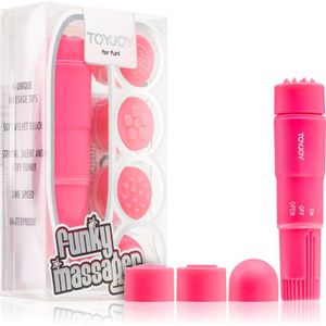 Toyjoy Funky Massager stimulator en vibrator pink 9,5 cm