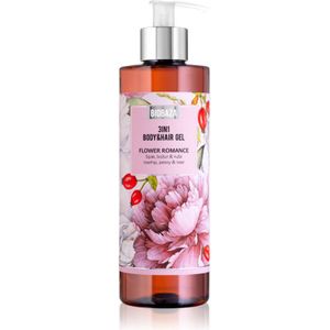 BIOBAZA 3in1 Body&Hair Gel - Flower Romance - 400 ml - Douchegel