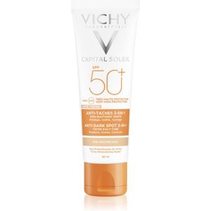 Vichy Capital Soleil toniserende verzorging tegen pigmentvlekken 3 in 1 SPF 50+ Tinted 50 ml