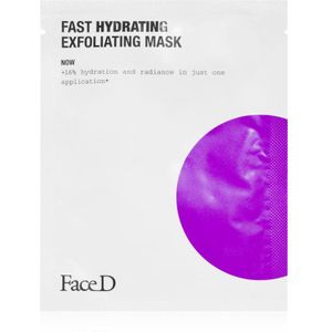 Face D Fast Hydrating Exfoliërende sheet mask 17 ml