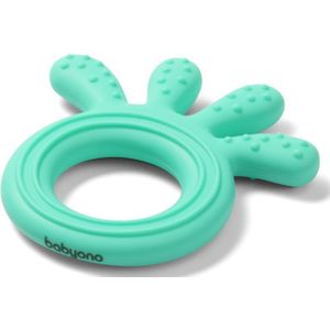 BabyOno Be Active Silicone Teether Octopus bijtring Mint 1 st