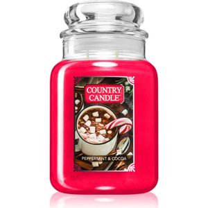 Country Candle Peppermint & Cocoa geurkaars 737 g