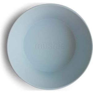 Mushie Round Dinnerware Bowl kom Powder Blue 2 st