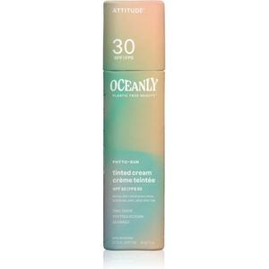 Attitude Oceanly Plastic Free Beauty toniserende, vochtinbrengende crème SPF 30 30 g