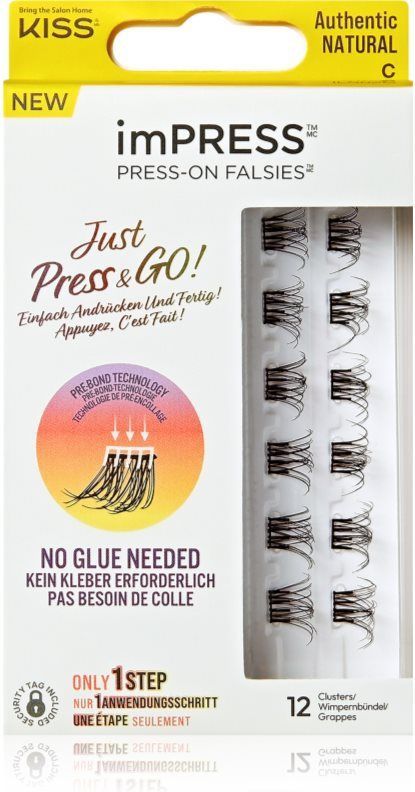 KISS - imPRESS Press On - Wimpers - Natural - 12 Clusters