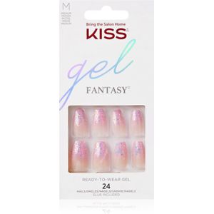 KISS Gel Fantasy Ready to Wear Gel valse nagels Winter Sparks 24 st