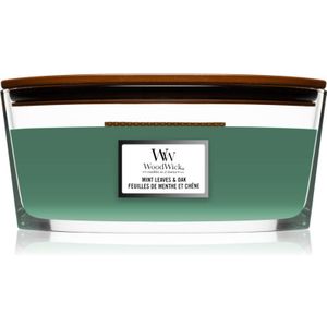 WoodWick - Mint Leaves & Oak Ellipse Candle