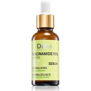Delia Cosmetics Niacinamide 10% + zinc Vernieuwende Serum voor Gezicht, Hals en Decolleté 30 ml