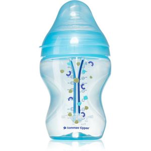 Tommee Tippee Closer To Nature Anti-colic Advanced Baby Bottle babyfles Slow Flow Blue 0 m+ 260 ml