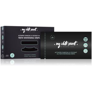 My White Secret Charcoal and Coconut Oil Whitening Strips voor Tanden 14 st