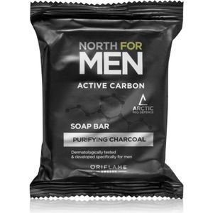 Oriflame North for Men Active Carbon reinigende baardzeep met actieve koolstof 100 g