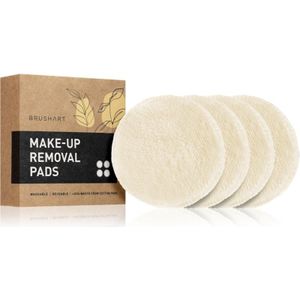 BrushArt - Make-up Remover Pads - Cream - 4 Stuks