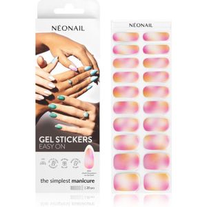GEL STICKERS EASY ON M14 - Nagelversiering - Roze Oranje Fuchsia - 20 Stuks