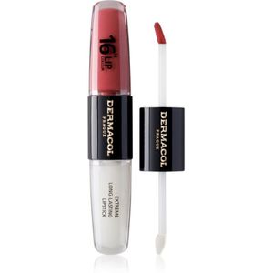 Dermacol 16H Lip Colour Langaanhoudende lippenstift en lipgloss Tint 01 Bella Aura 2x4 ml