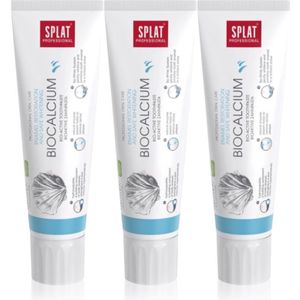 Splat Professional Biocalcium - Tandpasta - 3x100 ml - Voor Herstel van Tandglazuur en Milde Whitening