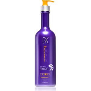 GK Hair Silver Bombshell shampoo voor blond haar voor het neutraliseren van koperkleurige ondertonen 710 ml