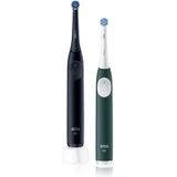 Oral B - iO2 - Elektrische Tandenborstel - Zwart en Donkergroen - DUOPACK