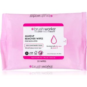 Brushworks Makeup Remover Wipes make-up remover tissues 25 st
