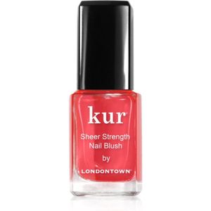 LONDONTOWN Kur Sheer Strength Nail Blush verstevigende en verhelderende getinte verzorging voor Nagels Tint Poppy 12 ml