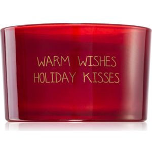 My Flame Winter Wood Warm Wishes Holiday Kisses geurkaars 13x9 g