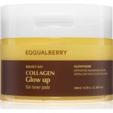 EQQUALBERRY Collagen Glow Up Gel Toner Pads toner pads voor Stralende Huid 60 st