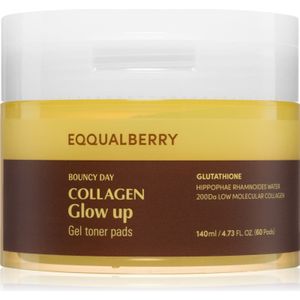 EQQUALBERRY Collagen Glow Up Gel Toner Pads toner pads voor Stralende Huid 60 st