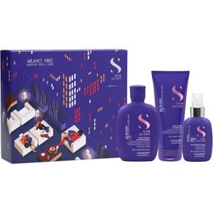 Alfaparf Milano Semi di Lino Blonde Holiday Kit Gift Set voor Blond en Highlighted Haar 3 st