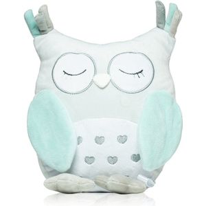 BabyOno Have Fun Owl Sofia pluche knuffel met rammelaar Blue 1 st