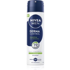 NIVEA MEN Derma Control Sensitive Antitranspirant Spray voor Gevoelige Huid 150 ml