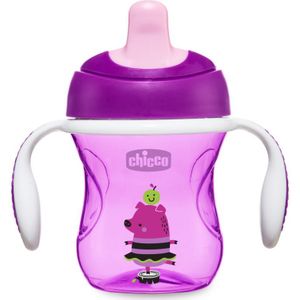 Chicco Train trainingsbeker met handvaten 6m+ Violet 200 ml