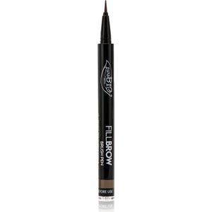 puroBIO Cosmetics - Fillbrow Wenkbrauw Pen - Tint 02 Soft Brown - 0.7 ml