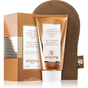 Sisley Super Soin Self Tanning Hydrating Body Skin Care Zelfbruinende Body Lotion s aplikační rukavicí 150 ml