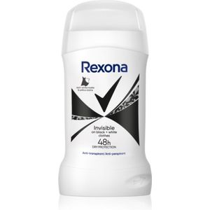 Rexona Invisible Black and White Deo Stick tegen Witte en Gele Vlekken 50 ml