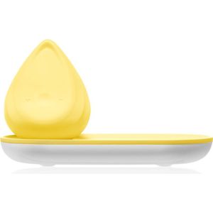 Biird Evii vibrator met oplaadstandaard Yellow 7 cm