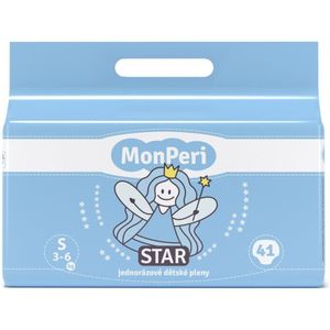 MonPeri Star Size S wegwerpluiers 3-6 kg 41 st