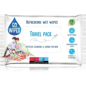 GoWipes - Refreshing - Vochtige Reinigingsdoekjes - 40 st - Dermatologisch Getest