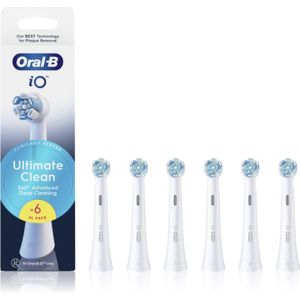 Oral B - iO Ultimate Clean - Vervangende Opzetstuk - White - 6 st