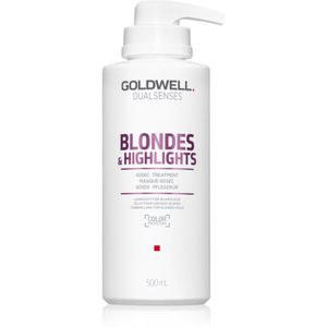 Goldwell Dualsenses Blondes & Highlights regenererende sheet mask neutraliseert gele Tinten 500 ml