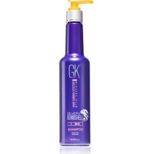 GK Hair Silver Bombshell shampoo voor blond haar voor het neutraliseren van koperkleurige ondertonen 280 ml