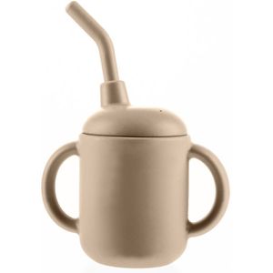 Zopa Silicone Mug Kop 2 in 1 Sand Beige 1 st