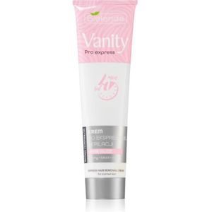 Bielenda Vanity Pro Express Ontharingscrème voor Armen, Oksels en Bikinilijn voor Gevoelige Huid Pink Aloe 75 ml