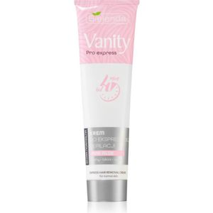 Bielenda Vanity Pro Express Ontharingscrème voor Armen, Oksels en Bikinilijn voor Gevoelige Huid Pink Aloe 75 ml