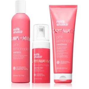 milk_shake® - Pink Lemonade Set - Haarverzorging - 3 Stuks - Toning Shampoos