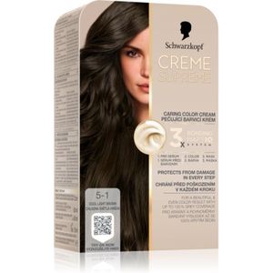 Schwarzkopf - Creme Supreme - Permanente Haarkleuring - Cool Light Brown - 60 ml