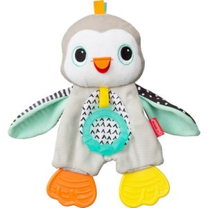 Infantino Cuddly Teether Penguin pluche knuffel met bijtring 1 st
