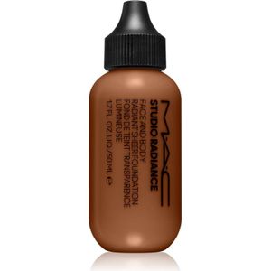 MAC Cosmetics Studio Radiance Face and Body Radiant Sheer Foundation Lichte make-up voor gezicht en lichaam Tint N6 50 ml